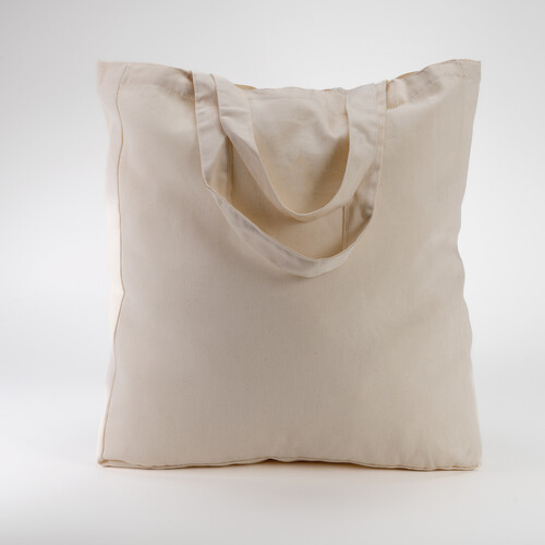 Bag in biodegradable fabric with hand handles